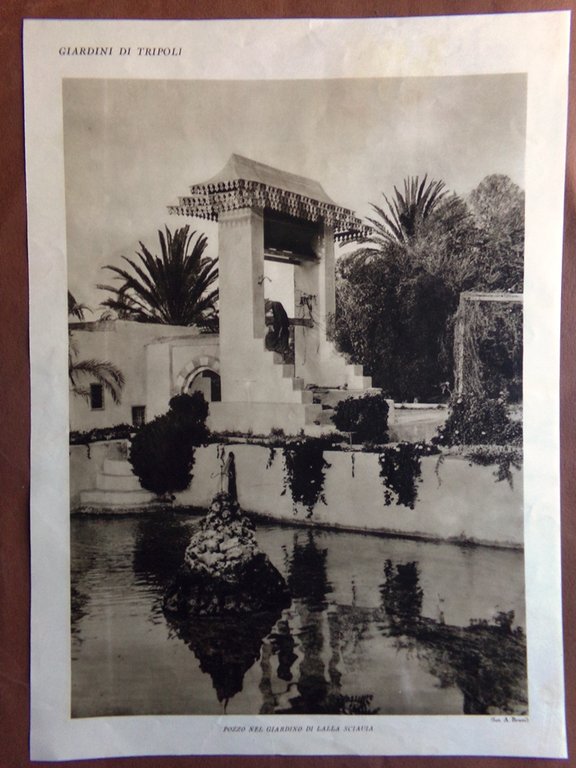 Stampa del 1927 Porta della Ghibla Castello Berbero Nalut Lalla …
