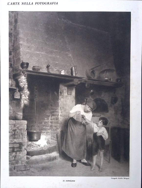 Stampa del 1928 Arte nella Fotografia Nel Castello Il Topolino