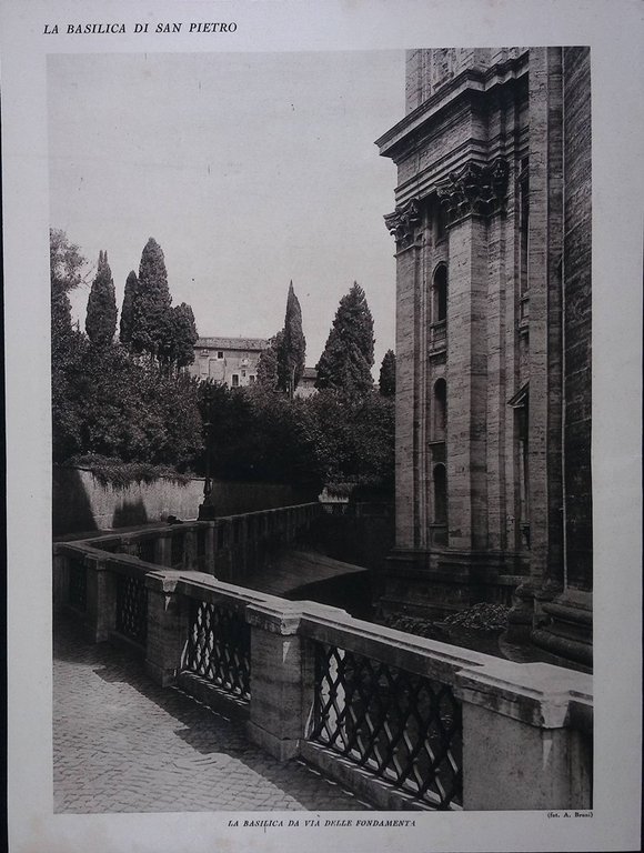Stampa del 1928 Basilica di San Pietro Arco Svizzeri Cappella …