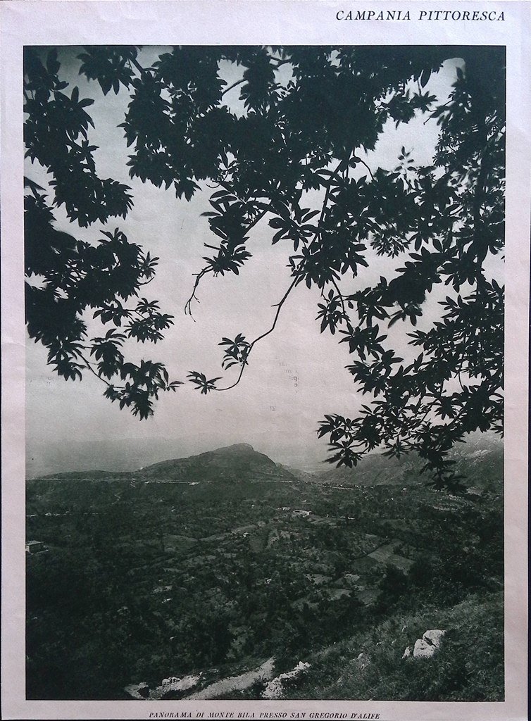 Stampa del 1928 Campania Pittoresca Monte Bila San Gregorio d'Alife … | Immagine principale