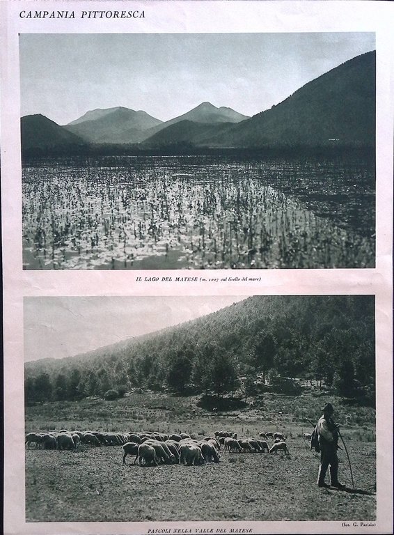 Stampa del 1928 Campania Pittoresca Monte Bila San Gregorio d'Alife … | Immagine Gallery 2