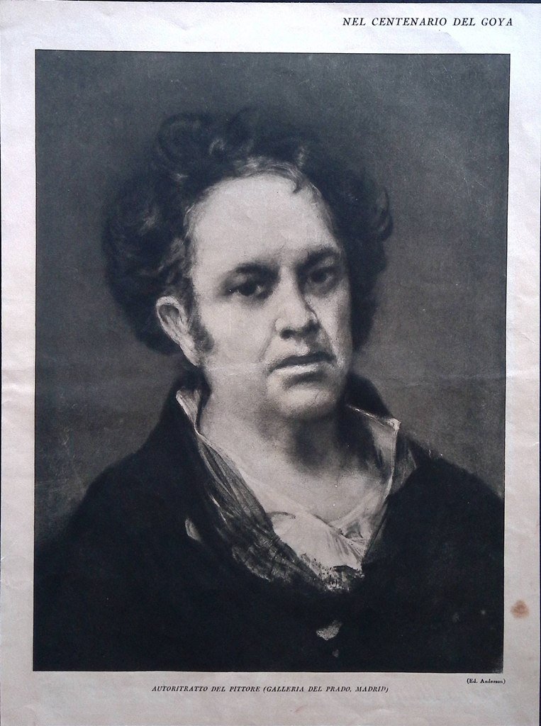 Stampa del 1928 Centenario Goya Autoritratto Incognita Famiglia Carlo Prado … | Immagine principale