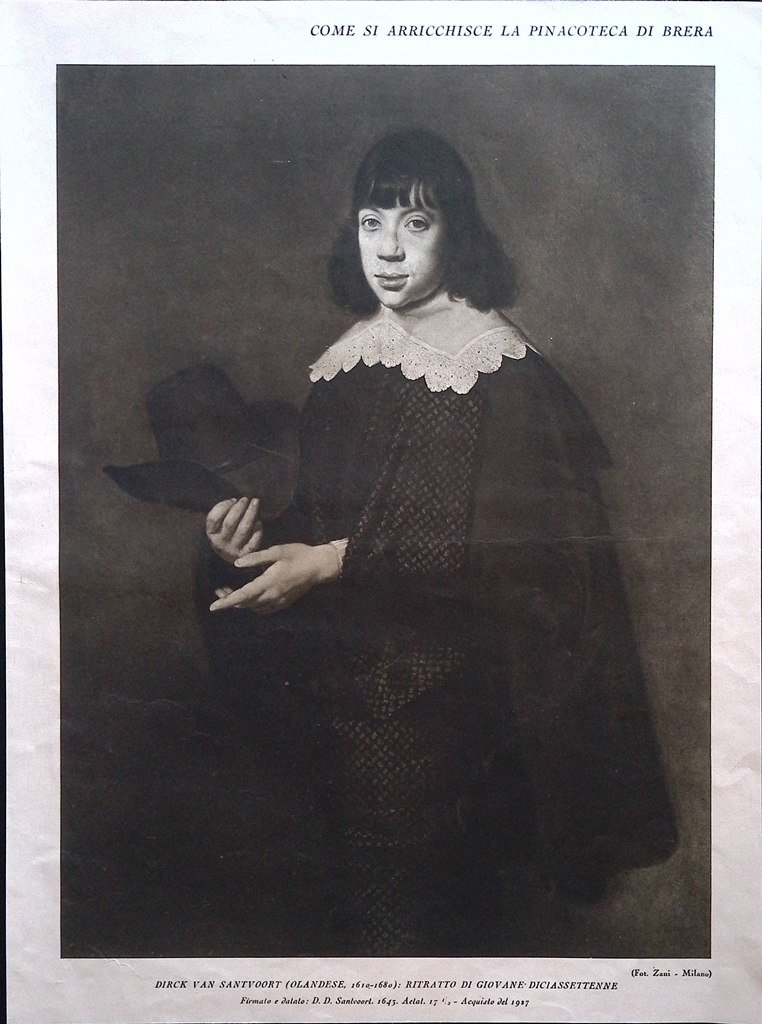 Stampa del 1928 Pinacoteca di Brera Dirck Van Santvoort Enrico … | Immagine principale