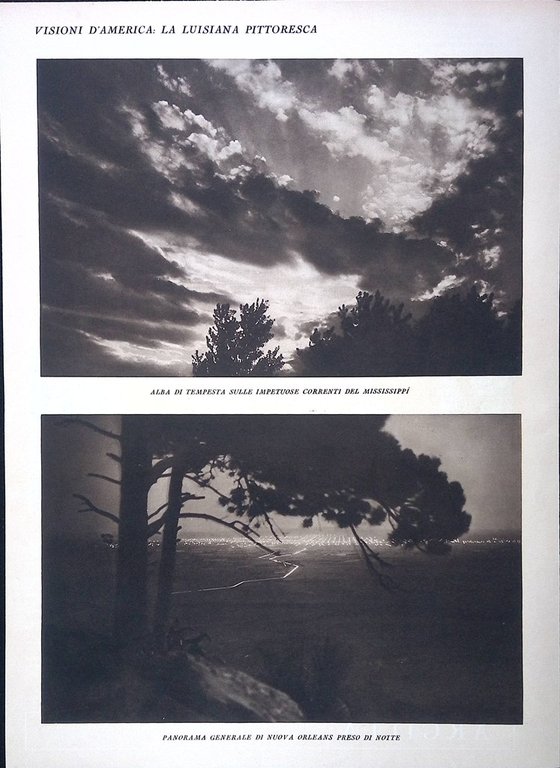 Stampa del 1928 Visioni d'America West Monroe Louisiana New Orleans …