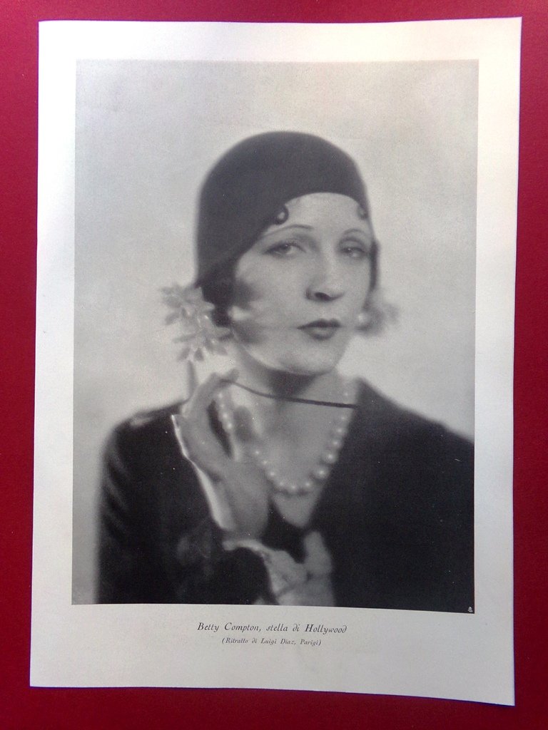 Stampa del 1929 Betty Compton Stella di Hollywood