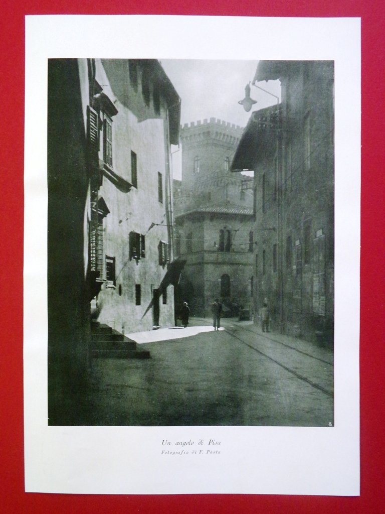 Stampa del 1929 Un Angolo di Pisa Fotografia di F. …