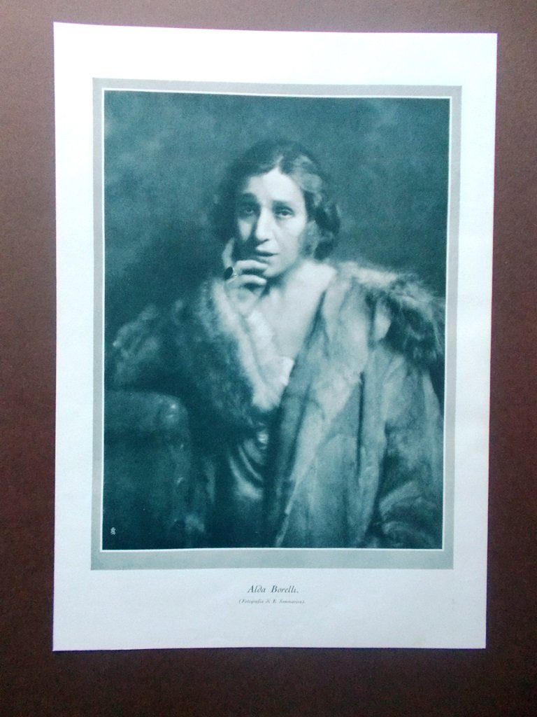 Stampa Fotografia dell'attrice Alda Borelli del 1924