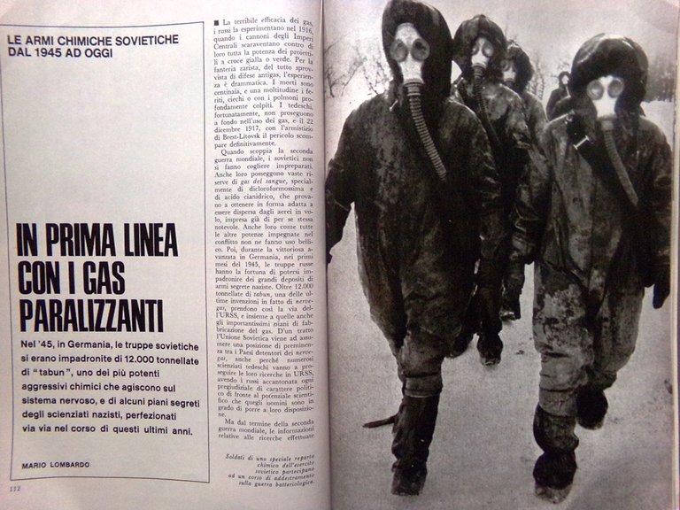 Storia Illustrata di Giugno 1970 Speciale La guerra Chimica Fuoco …