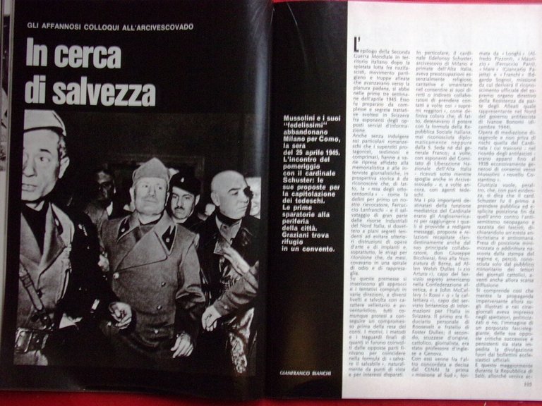 Storia Illustrata di Luglio 1974 Speciale Repubblica di Salò Mussolini …