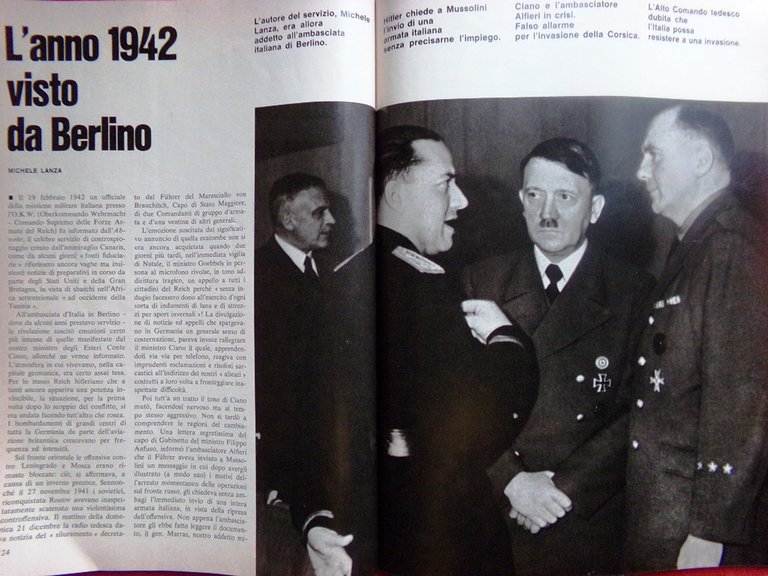 Storia Illustrata di Marzo 1972 Speciale 1942 WW2 Malta Stalingrado …