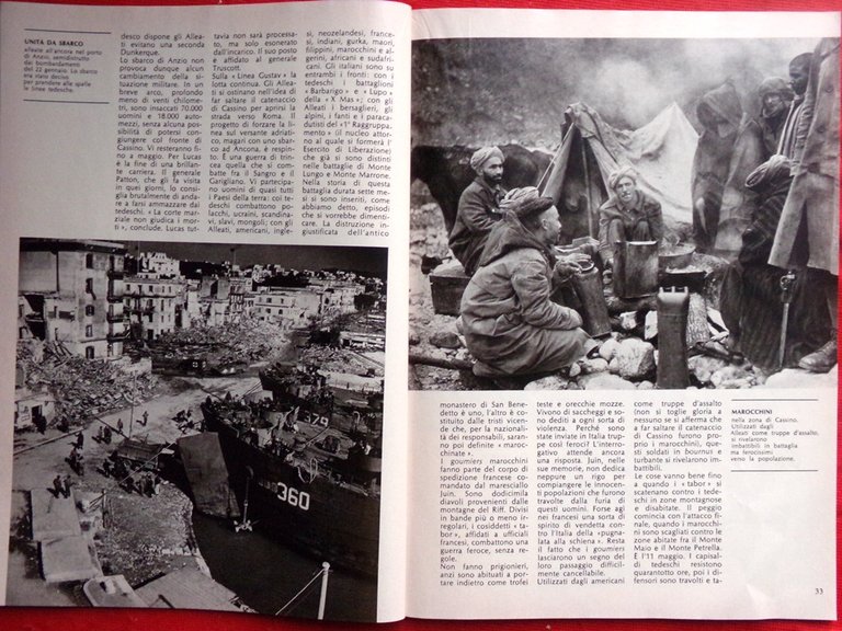 Storia Illustrata di Marzo 1974 Speciale 1944 WW2 Montecassino Rossi …