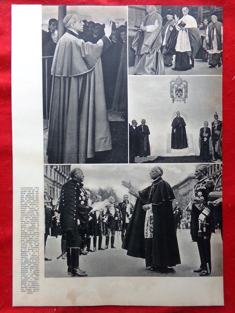 Tavola del 1939 Attività Papa Pio XII Budapest Rievocazioni Attività …