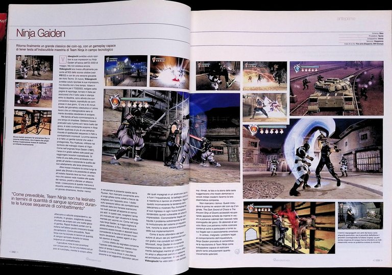 Videogame Dicembre 2003 Final Fantasy Ninja Gaiden Monster Hunter CoD …