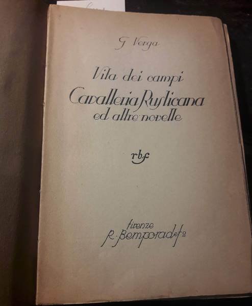 CAVALLERIA RUSTICANA ED ALTRE NOVELLE