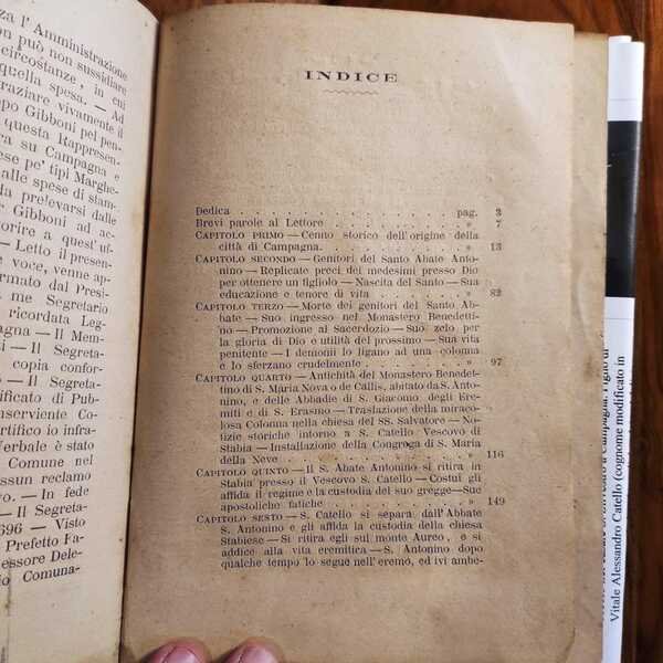 VITA DEL SANTO ABATE ANTONINO CONCITTADINO DELLA CITTA' DI CAMPAGNA …