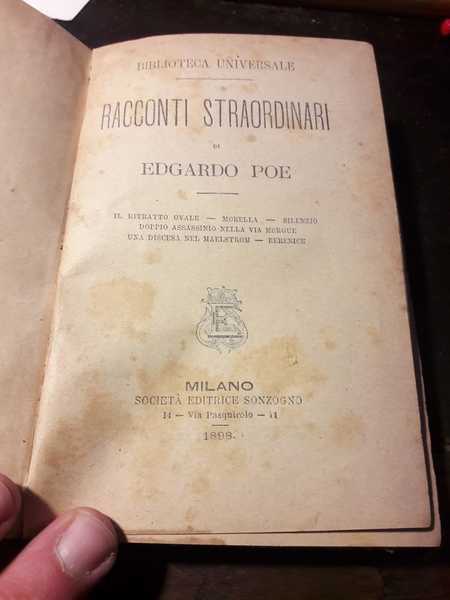 RACCONTI STRAORDINARI (IL RITRATTO OVALE; MORELLA; SILENZIO; DOPPIO ASSASSINIO NELLA … | Immagine Gallery 1