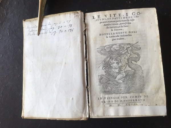 LE VITE, I COSTUMI, ET FATTI de gl'Imperatori Romani, parte …