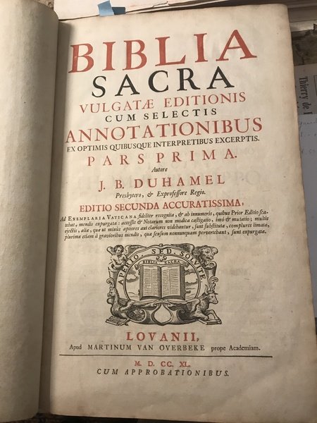 Biblia Sacra vulgatae editionis cum selectis annotationibus ex optimis quibusque …