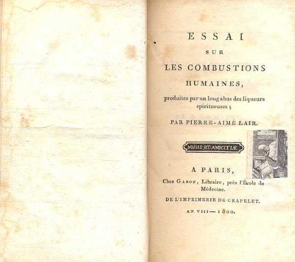 Essai sur les combustion humaines, produites par un long abus …
