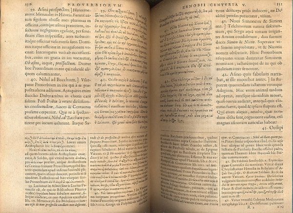 Adagia sive proverbia graecorum ex Zenobio seu Zenodoto Diogeniano & …