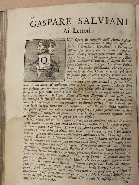 La Secchia Rapita. Poema eroicomico. Colle dichiarazioni di Gaspare Salvini. …