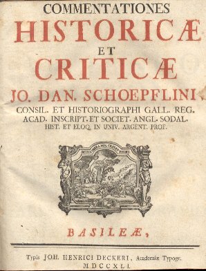 Commentationes historicae et criticae.
