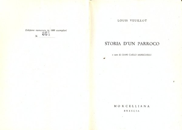 Storia d'un parroco.