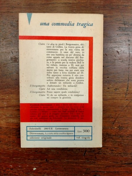 La visita della vecchia signora. Commedia , con una nota …