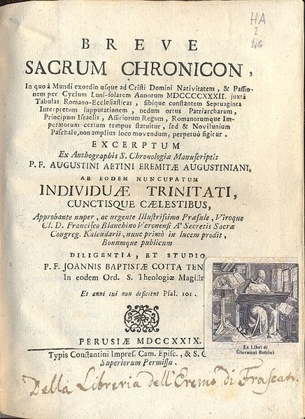 Breve Sacrum Chronicon, in quo à Mundi exordio usque ad …