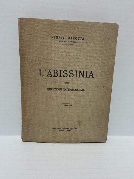 L'Abissinia nelle questioni internazionali