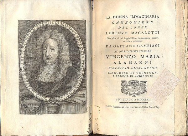La donna immaginaria. Canzoniere del Conte Lorenzo Magalotti. Con altre …