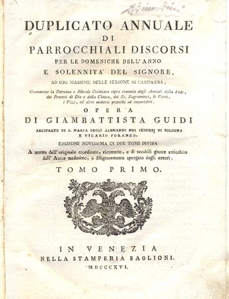 Duplicato annuale di Parrocchiali Discorsi per tutte le domeniche e …