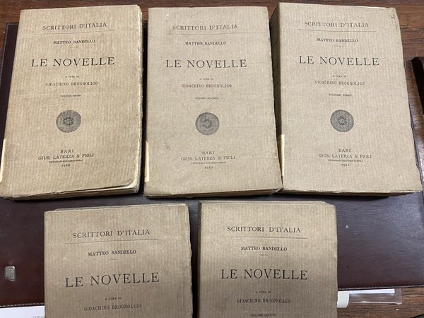 Le novelle (Scrittori d'Italia). A cura di Gioachino Brognoligo.