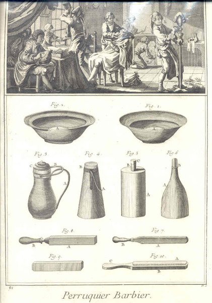 Perruquier barbier. Pl. 1.