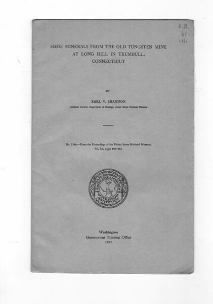 Some minerals from the old tungsten mine at long hill …