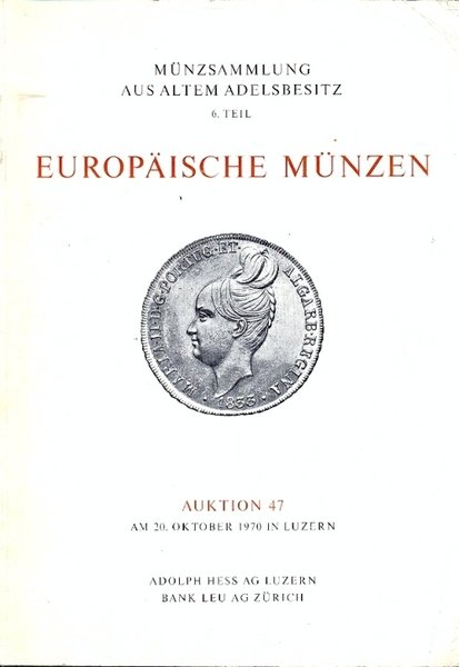 Munzsammlung aus altem adelsbesitz , 6° teil. Europaische munzen: Italien, …