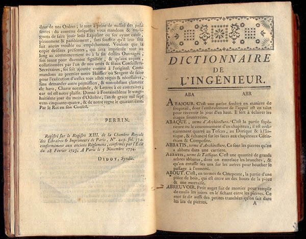 Dictionnaire portatif de l'ingenieur, où l'on explique les principaux termes …
