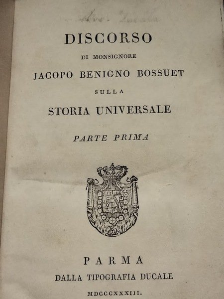 Discorso sopra la storia universale.