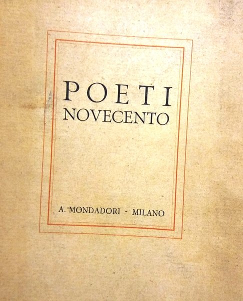 Poeti novecento.