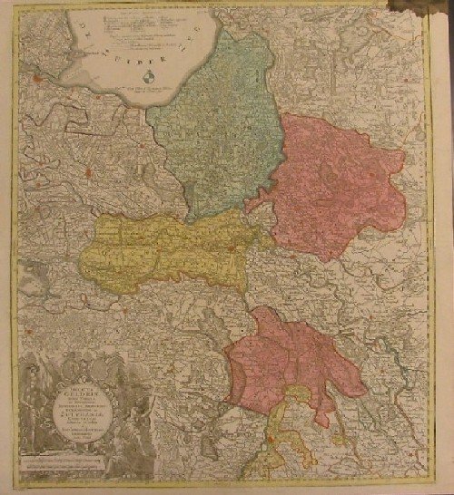 Ducatus Geldriae nova Tabula in Tetrarchias Noviomagi, Arnhemii, Reuremondae ac …