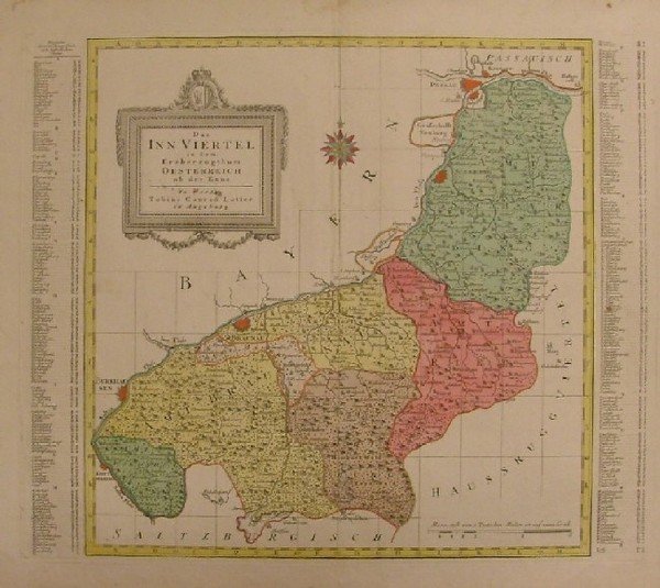 Das Inn Viertel in dem Erzherzogthum Oesterreich ob der Enns.