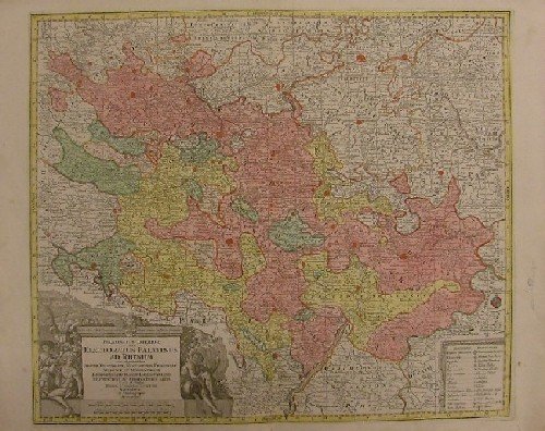 Palatinatus Inferior, sive Electoratus Palatinus ad Rhenum cum adjacentibus Archiepiscopatu …