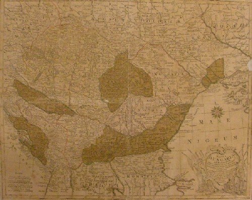 Tabula Hungaria et Regionum quae praeterea ab ea dependuent. Delineata …