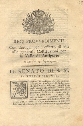 Regj provvedimenti con deroga per l'effetto di essi alle generali …
