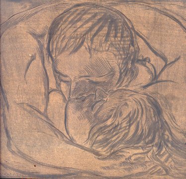 Una famiglia. L'abbraccio.