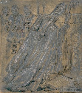 Leda. Il mantello del vescovo (a due colori).