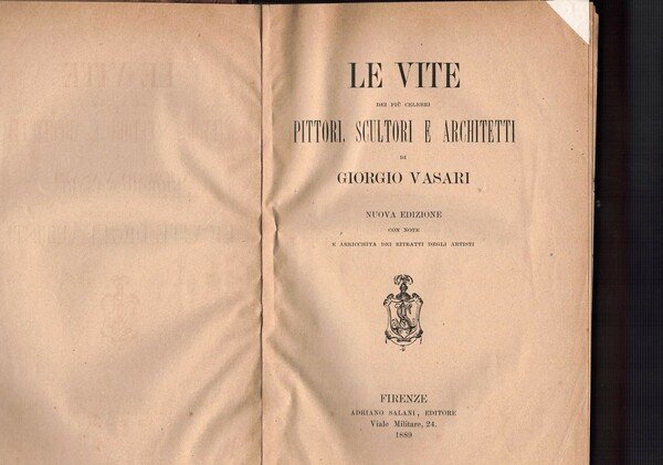 Le vite dei più celebri pittori, scultori e architetti.
