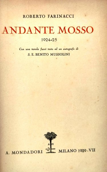 Andante mosso 1924 - 25.