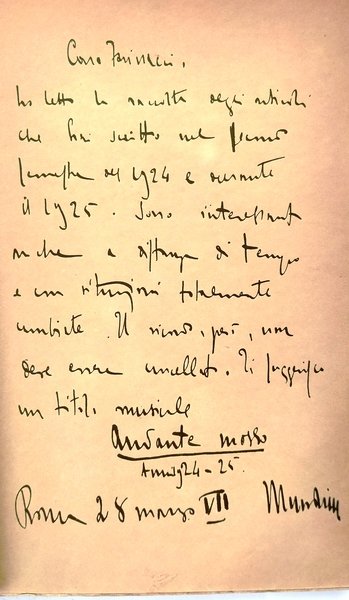 Andante mosso 1924 - 25.