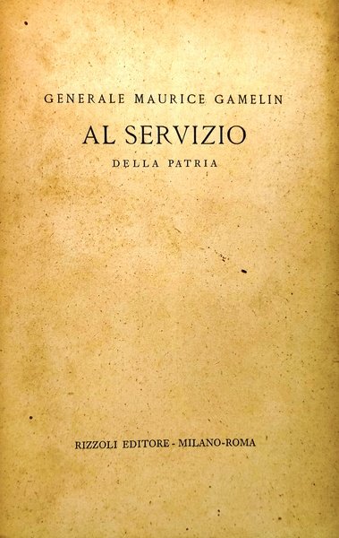 Al servizio della Patria.